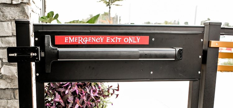 emergency push bar installation in Yucaipa